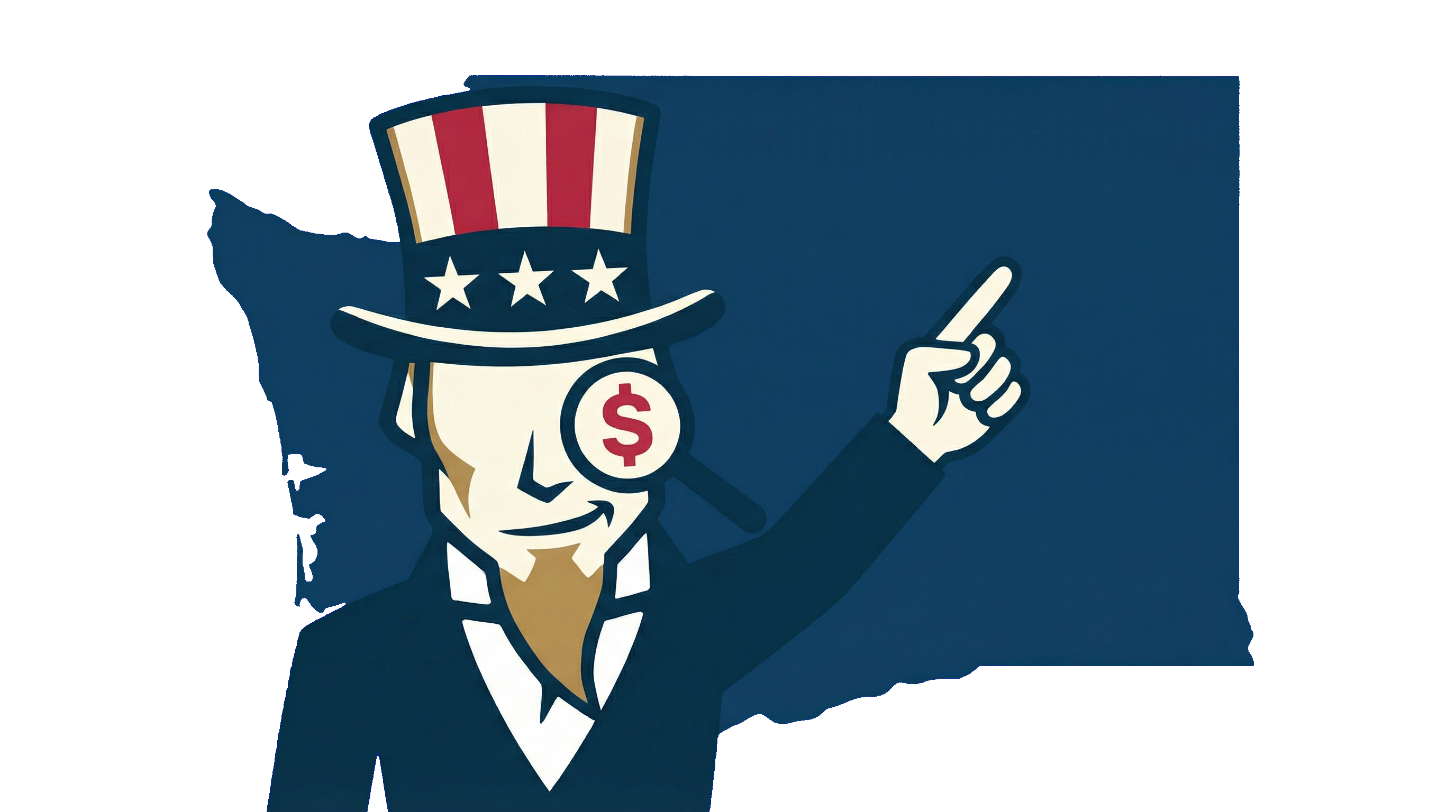 Uncle Sam handling Washington state tax filings